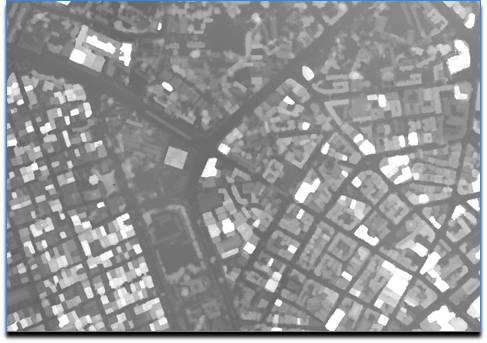 Digital surface model of Dar es Salaam, merged from 4 separately processed split-merge submodules.