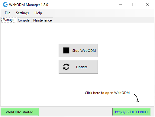 WebODM Manager WebODM Manager
